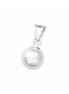 Pendentif perle blanche argent 925