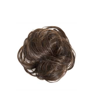 Postiche chouchou chignon flou - Brunette